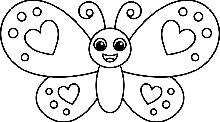Butterfly line art