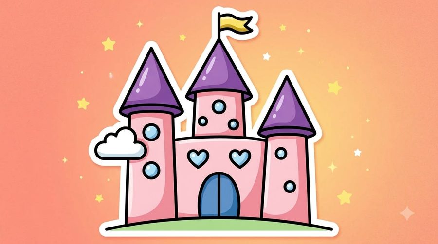 Fairy Castle coloured