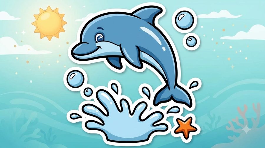 Dolphin coloured