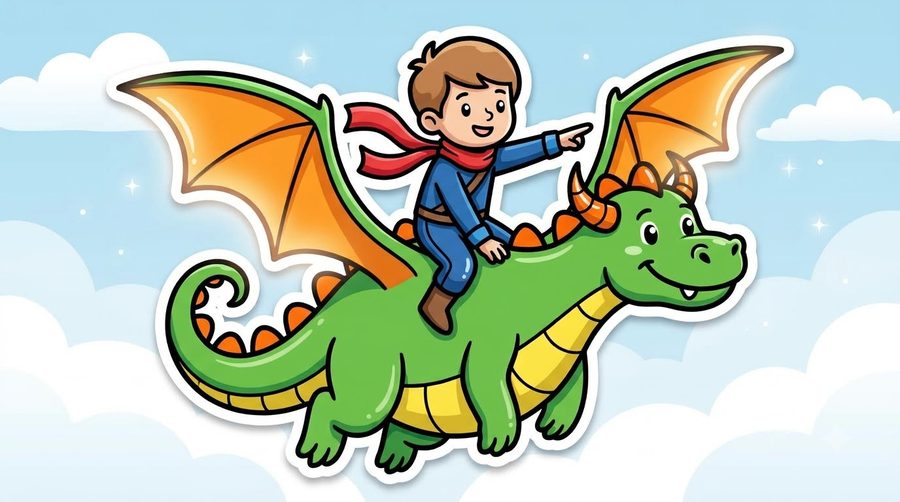 Dragon Rider coloured