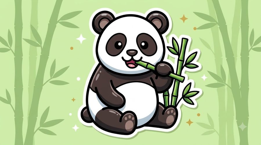 Panda coloured