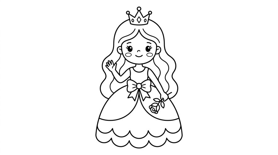 Princess with Rose